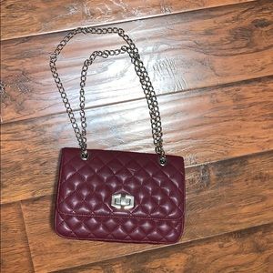 Quilted Leather Crossbody Shoulder Bag